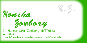 monika zombory business card